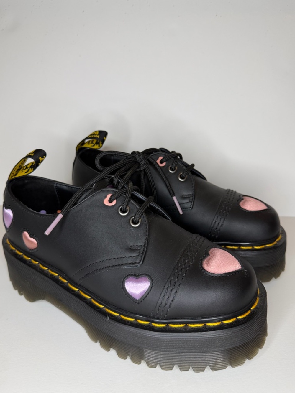 Dr. Marten 1461 Quad Heart Oxford Platform shoes